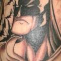 Fantasy Leg Batman tattoo by Bad Girl Ink Tattoos