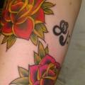Arm Rose tattoo by Barry Louvaine