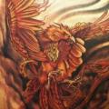 Fantasy Back Phoenix tattoo by Barry Louvaine