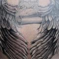 Fantasy Back Wings tattoo by Barry Louvaine