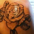 Shoulder Realistic Rose tattoo by Barry Louvaine