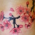 tatuaje Flor Lado Cereza por Barry Louvaine