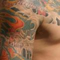 tatuaje Hombro Japoneses Dragón por Big Willies Tattoo Shack
