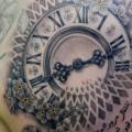 Uhr Rücken tattoo von Fat Foogo