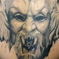Fantasy Back Demon tattoo by Fat Foogo