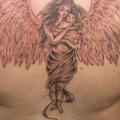 Fantasy Back Angel tattoo by Body Graphics