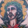 Chest Jesus tattoo by Broad Street Studio