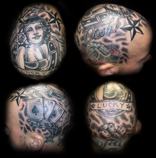 Олд Скул Голова татуировка от Broad Street Studio