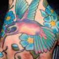 Hand Hummingbird tattoo by Cherub Tattoo