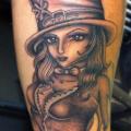 tatuaje Brazo Fantasy Mujer por Colchester Body Arts