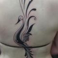 Back Tribal Phoenix tattoo by Cornucopia Tattoo