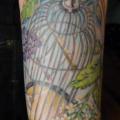 Arm Spiegel Käfig tattoo von DC Tattoo Saloon